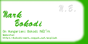 mark bokodi business card